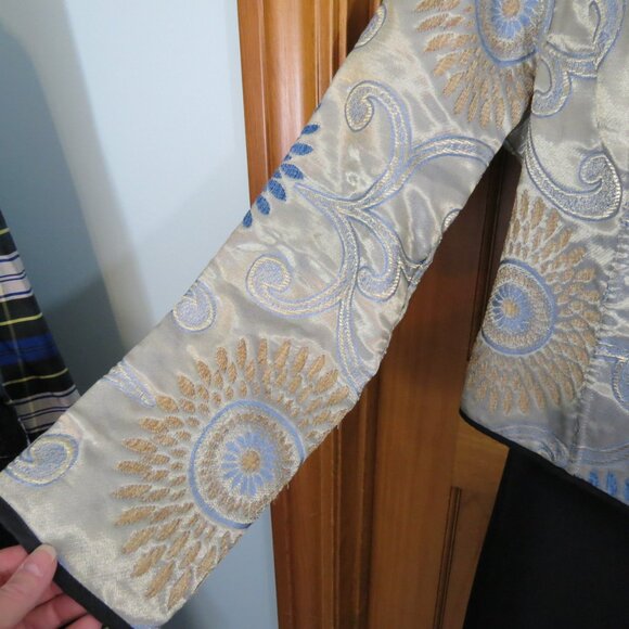 Irresistible Reversibles Blue & Gold Jacket/Blazer Size S/M - Picture 5 of 15